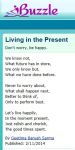 Living in the present